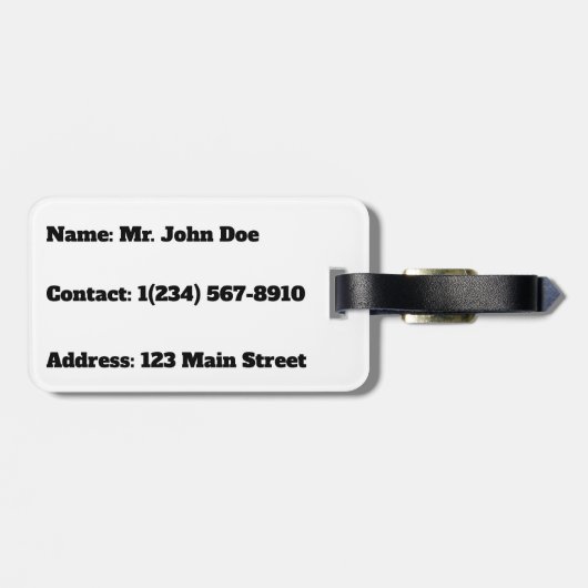 White Shoe Lost in Pumpkin Patch Collage Bagagelabel (Achterkant horizontaal)