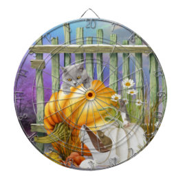 White Shoe Lost in Pumpkin Patch is een collage Dartbord