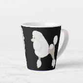 White Show Poodle Latte Mok (Rechterhoek)