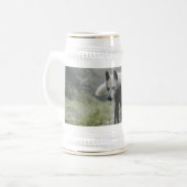 White Siberian Husky Bierpul (Voorkant links)