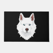 White Siberian Husky Canine - White Snow Dog Deurmat (Voorkant)