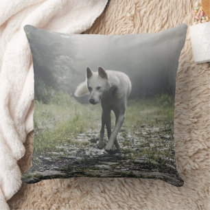 White Siberian Husky Kussen