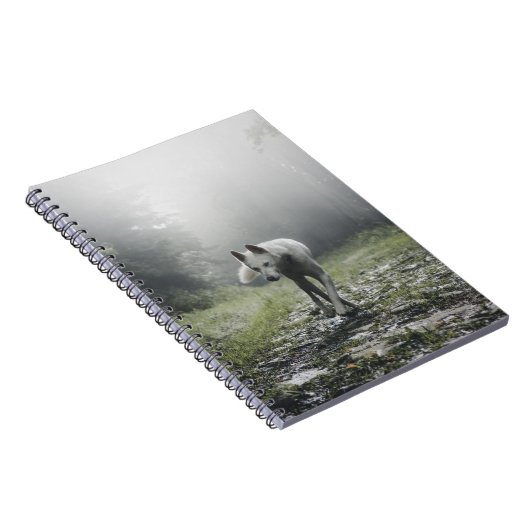 White Siberian Husky-laptop Notitieboek (Rechterzijde)