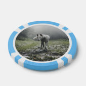 White Siberian Husky Poker Chips (Enkel)