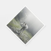 White Siberian Husky Servet (Hoek)