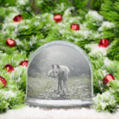 White Siberian Husky Sneeuwbol (Kerstmis)