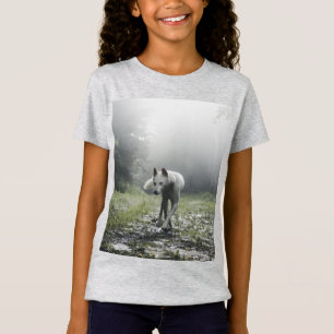 White Siberian Husky T-Shirt