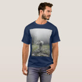 White Siberian Husky T-Shirt (Voorkant volledig)