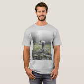 White Siberian Husky T-Shirt (Voorkant volledig)