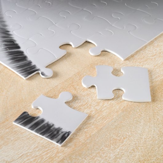 White Siberian Tiger Jigzaag Puzzle Legpuzzel (Zijkant)