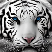 White Siberian Tiger Jigzaag Puzzle Legpuzzel