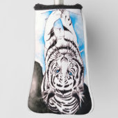 White Siberian Tiger Sow Golfheadcover (Draai 90)