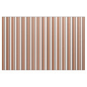 White, Sienna, Black en Dark Salmon Pattern Stof (Fat Quarter)