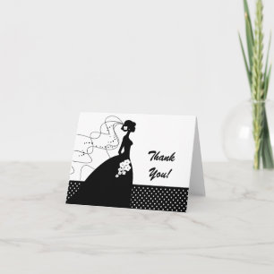 White Silhouette Bride Harde kaart
