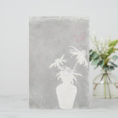 White Silhouette Briefpapier (Staand voorkant)