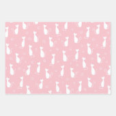 White Silhouette katten pastollen alle kleuren Inpakpapier Vel (Voorkant 2)