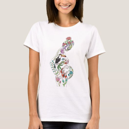 White Silhouette (voorontwerp) T-shirt (Voorkant)
