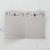 White Silk and White Pearls Happy Retirement Kaart (Binnen)