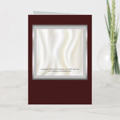 White silk Wedding programma (Achterkant)