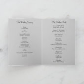 White silk Wedding programma (Binnen)