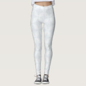 White & Silver Fluorish Leggings (Voorkant)