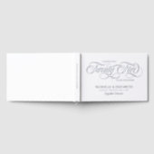 White Silver Foil 25e bruiloft Jubileum Gastenboek (Volledig)