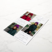 White Silver Foil HS Afstuderen Aankondiging (Gedraaid)