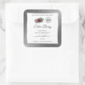White Silver Glitter Product Labels Ladybug Logo (Tas)