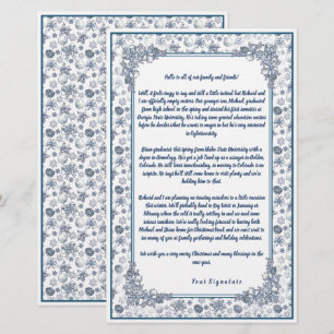 White Silver-kerstfamilie — Nieuwsbrief Jouw tekst Briefpapier