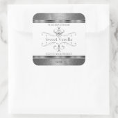White Silver Product Labels  decor met Logo (Tas)