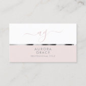 White Silver Serenity Visitekaartje (Voorkant)