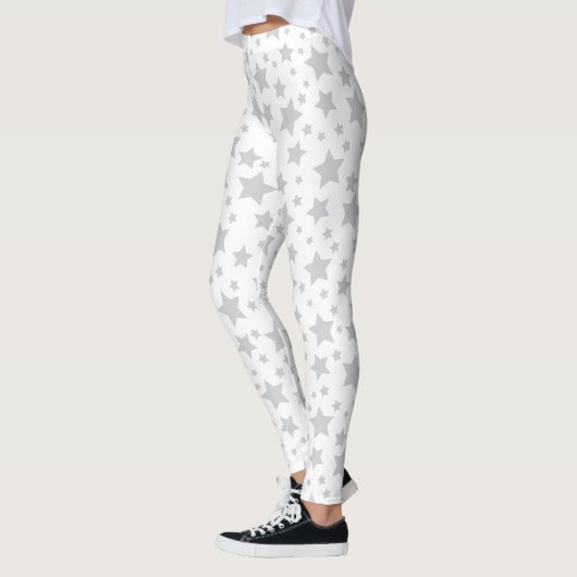White Silver Stars Leggings (Links)