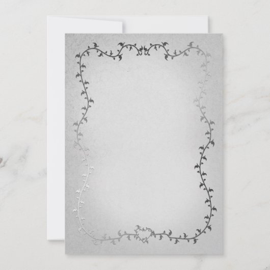 White Silver verhalenboek Wit pompoen Vrijgezellen Kaart (Achterkant)