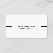 White Simple and Beautiful Business card design Visitekaartje (Voorkant)