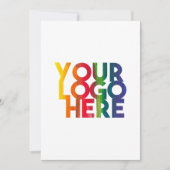 White Simple Business Logo Blank-kaart (Voorkant)