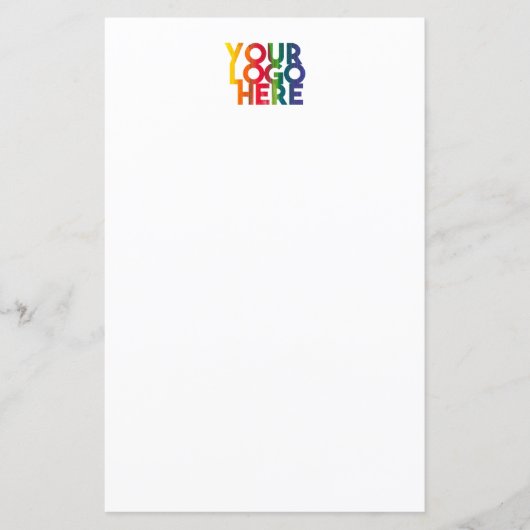 White Simple Business Logo briefhead (Voorkant)