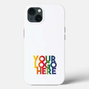 White Simple Business Logo Company Case-Mate iPhone Case