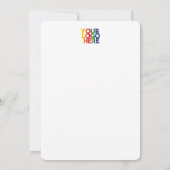White Simple Business Logo Company Note Card Bedankkaart (Achterkant)