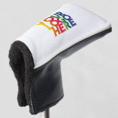 White Simple Business Logo Golfheadcover (3/4 voorkant)