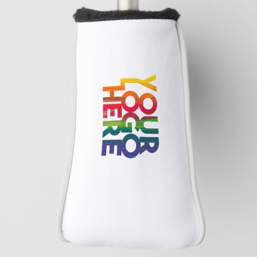 White Simple Business Logo Golfheadcover (Draai 90)