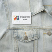 White Simple Business Logo Naamplaatje (In situ)