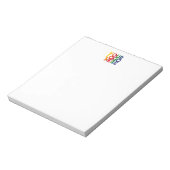 White Simple Business Logo Notitieblok (Linkerzijde)