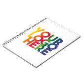 White Simple Business Logo Notitieboek (Linkerzijde)