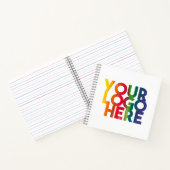 White Simple Business Logo Notitieboek (Binnen)