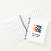 White Simple Business Logo Notitieboek (Binnen)