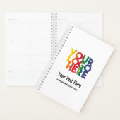 White Simple Business Logo Planner (Display)