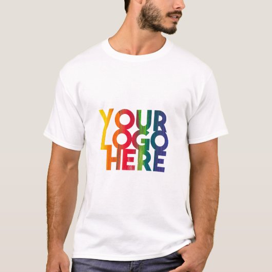 White Simple Business Logo T-shirt (Voorkant)
