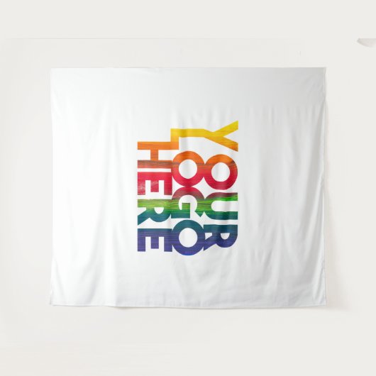 White Simple Business Logo Wandkleed (Voorkant (horizontaal))