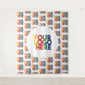 White Simple Business Logo Wandkleed (Voorkant)