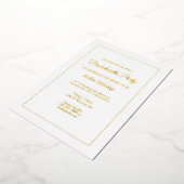 White Simple Framed Bachelorette Party Folie Uitnodiging (Gedraaid)